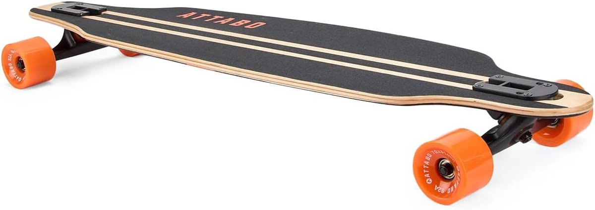 Longboard - Skateboard - Stadsritten - 8-laags esdoorn dek - 38 inch - Zwart Longboard kopen online