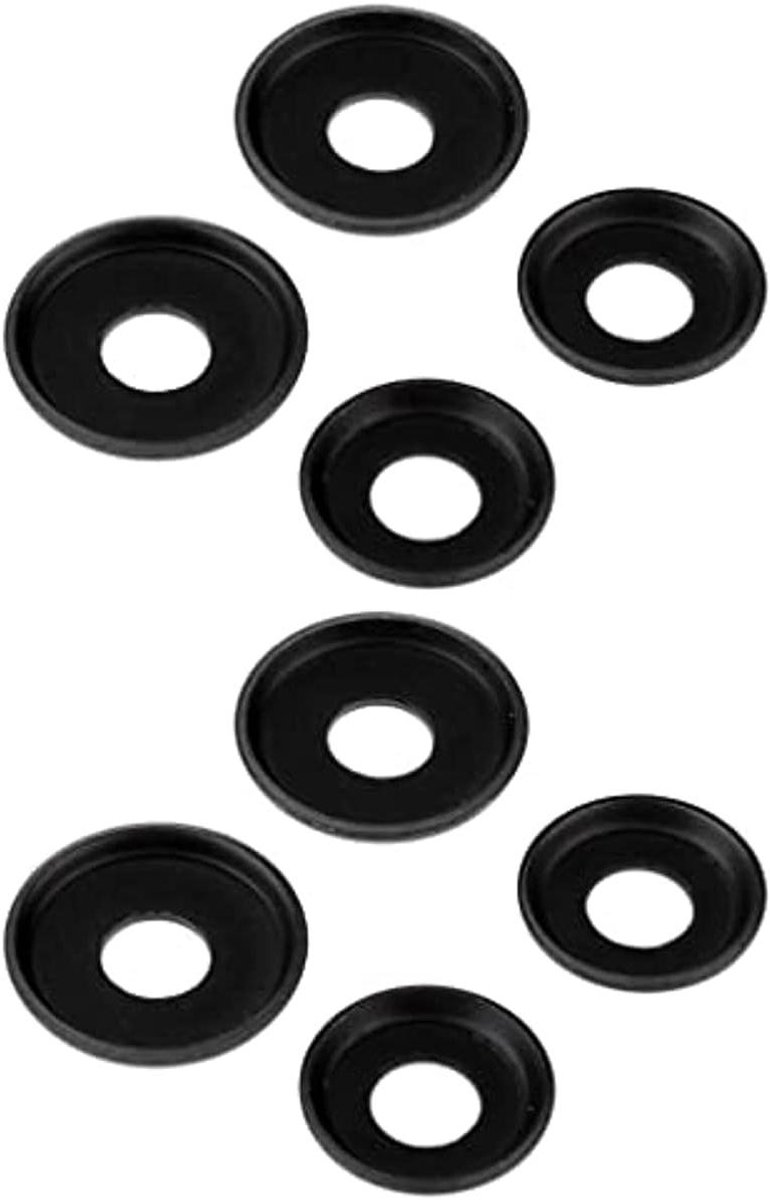 longboard truck washers skateboard onderdelen skateboard onderhoud verstevigd ontwerp 8 stuks zwart