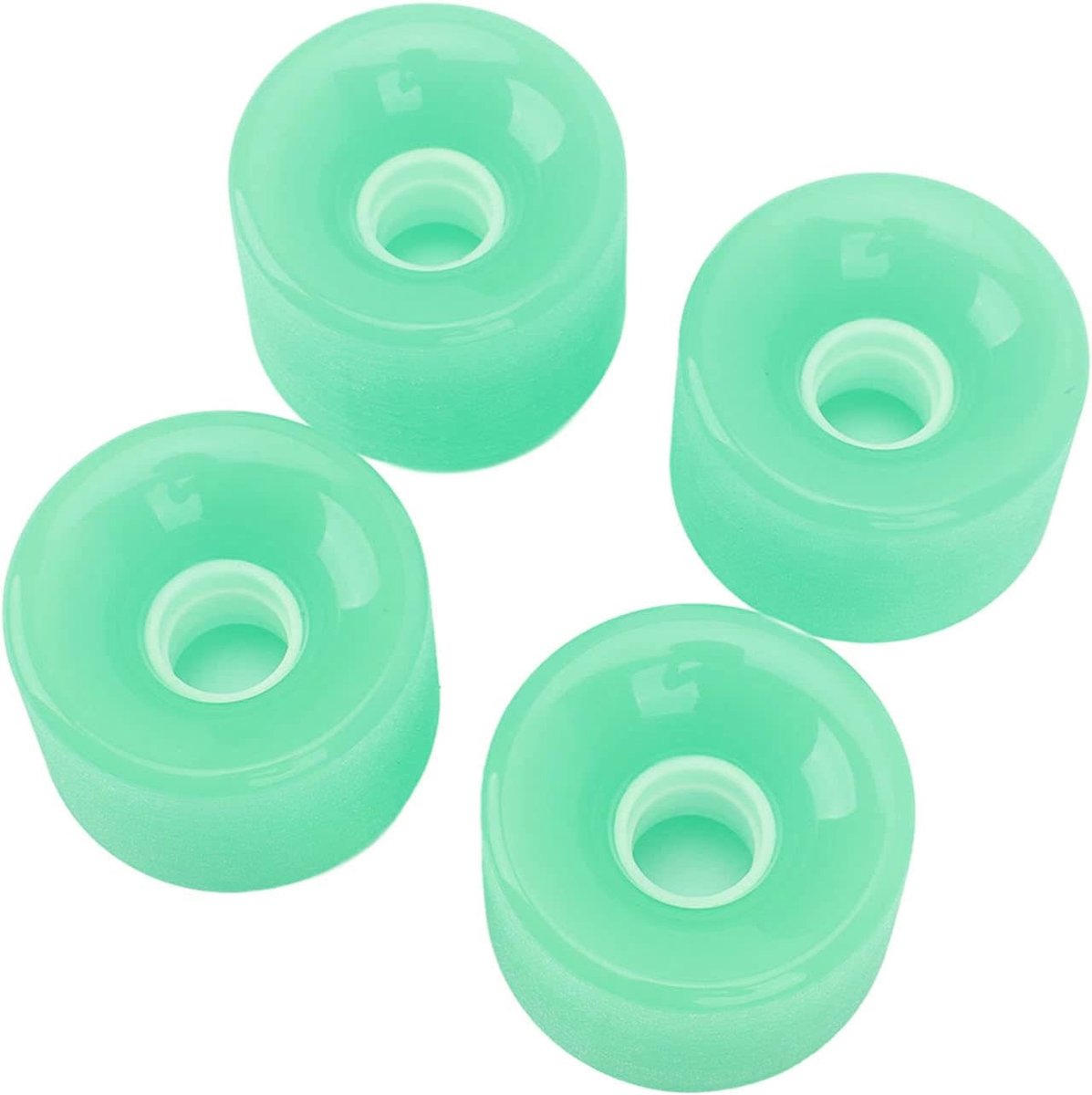 Longboard Wielen - Cruiser Set - Soepel Rijden - Stille Werking - 70x51mm 4 Stuks - Wit Skateonderdeel kopen online