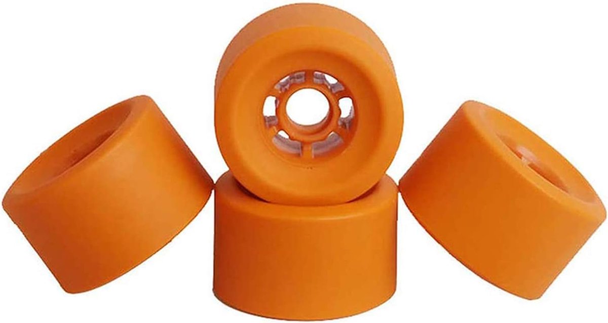 Longboard Wielen - Cruiser Wielen - Comfortabel Rijden - Zelfverzekerde Grip - 83x52 mm - Zwart Skateonderdeel kopen online