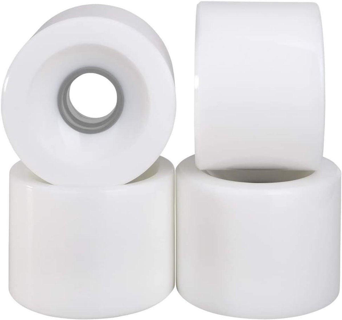 longboard wielen cruiser wielen soepel rijden 78a hardheid 70mm set van 4 wit