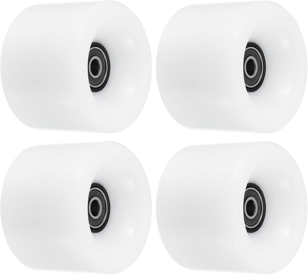 Longboard Wielen - Cruiser Wielen - Soepel Rijden - Zachte PU Materiaal - 70mm 78A - Wit Skateonderdeel kopen online