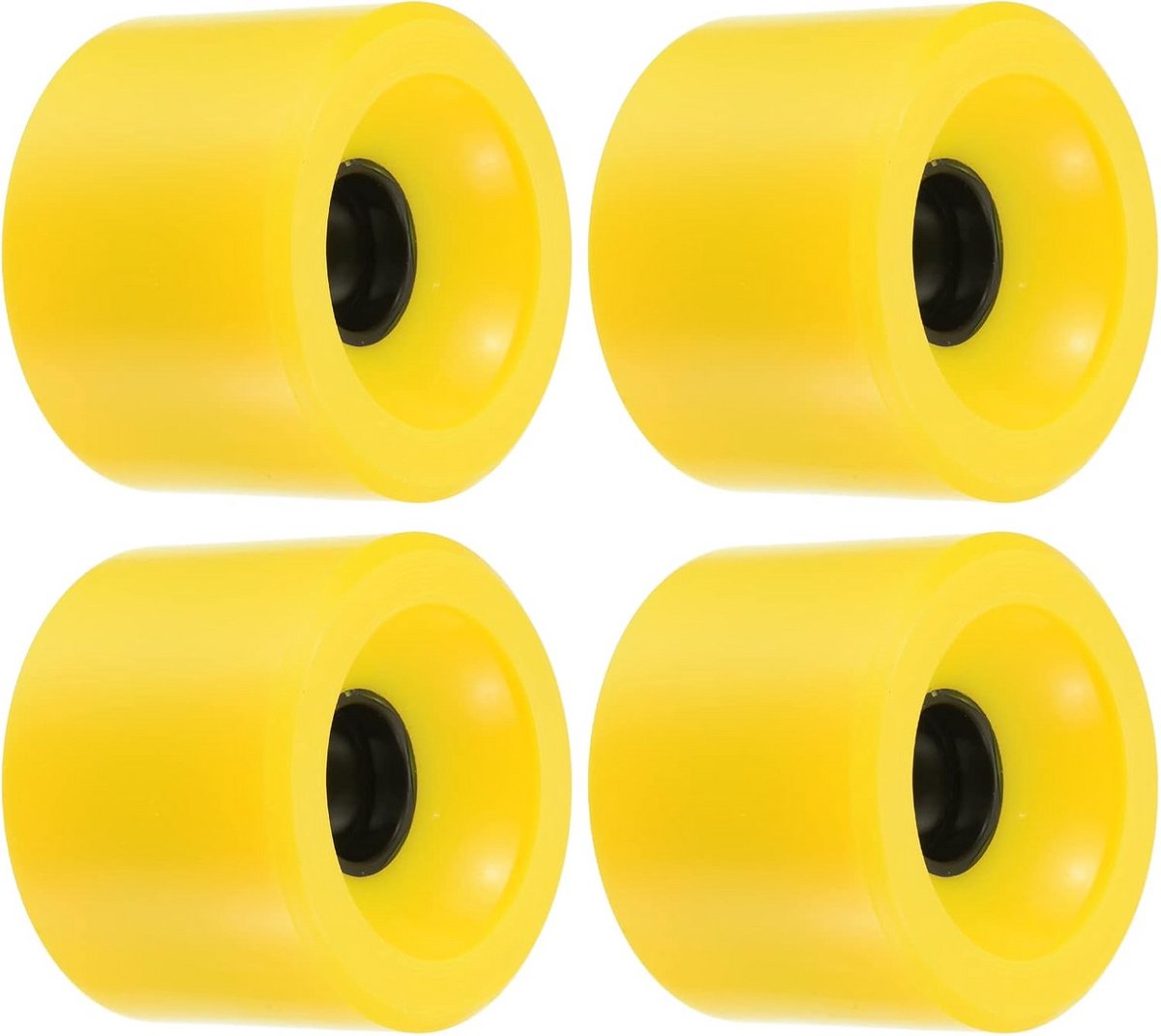 Longboard Wielen - Cruiser Wielen - Straat Skaten - Goede Slijtvastheid - 70 mm Diameter - Geel Skateonderdeel kopen online