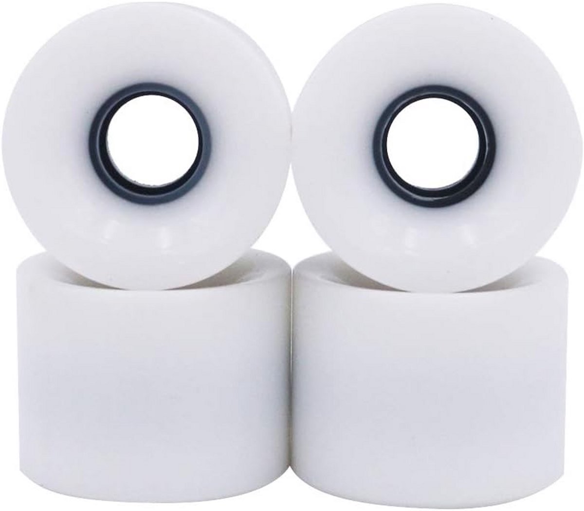 longboard wielen set cruiser pennyboard wielen vervangende wielen 78a hardheid pu 60x45mm wit