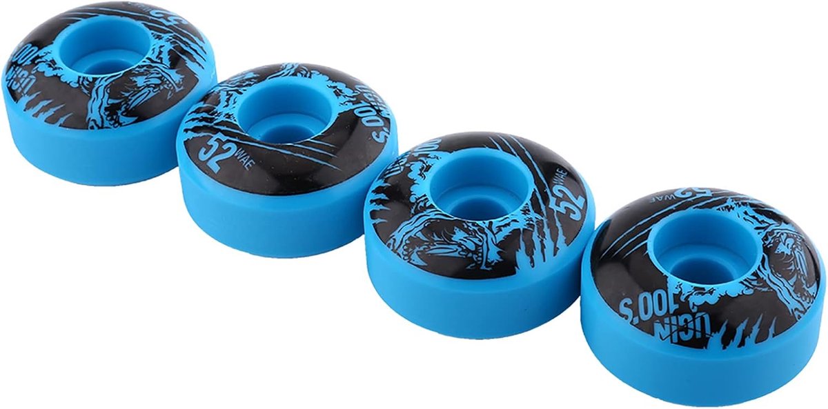 Longboard Wielen Set - Cruiser Wielen - Asfalt Rijden - Duurzaam PU Materiaal - 4 Stuks - Blauw Skateonderdeel kopen online