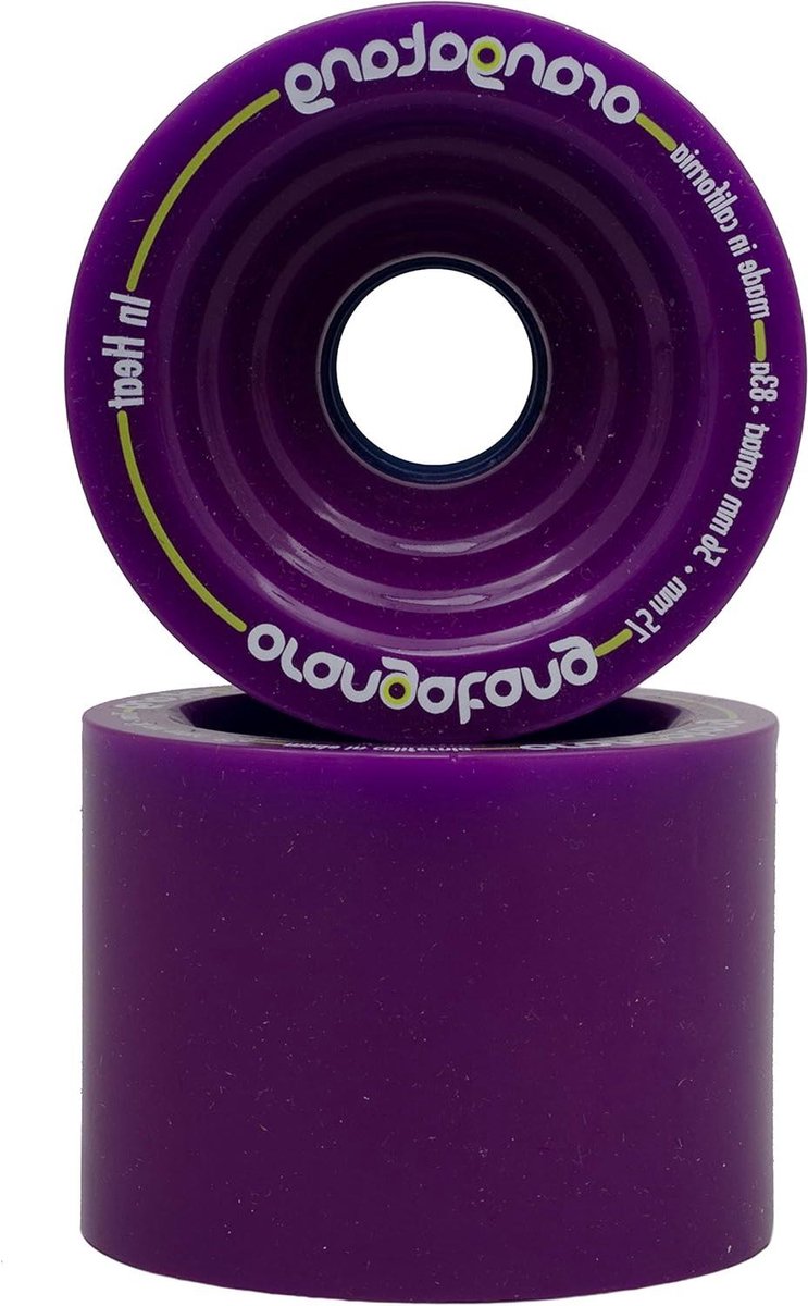 Longboard Wielen - Skate Wielen - Soepel Rijden - Duurzaam Materiaal - 75 mm - Paars Skateonderdeel kopen online