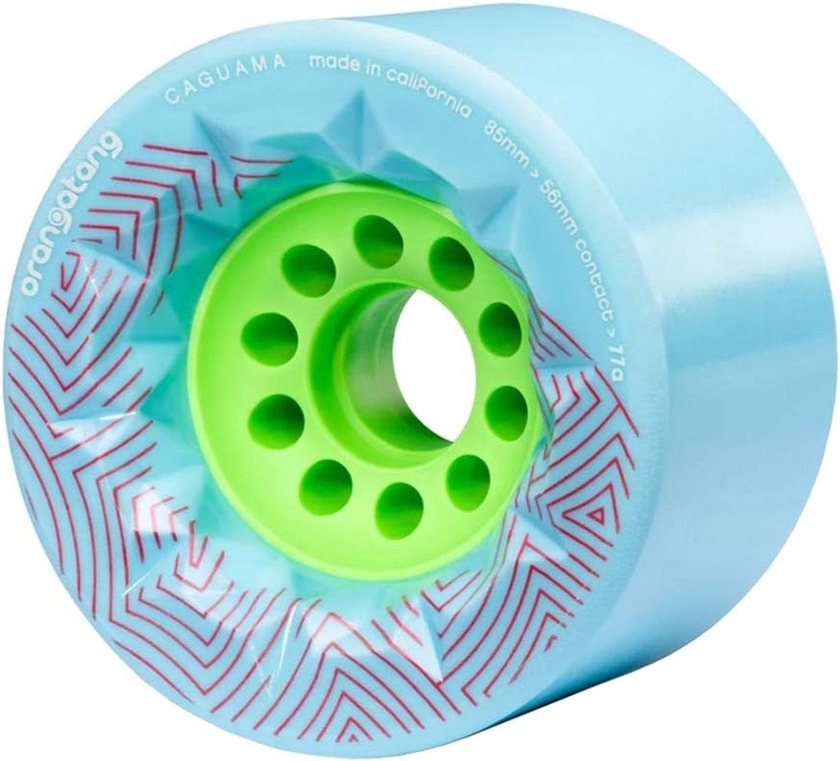 Longboard Wielen - Skateboard Onderdelen - Comfortabel Rijden - Grote Kern - 85 mm Diameter - Blauw Skateonderdeel kopen online