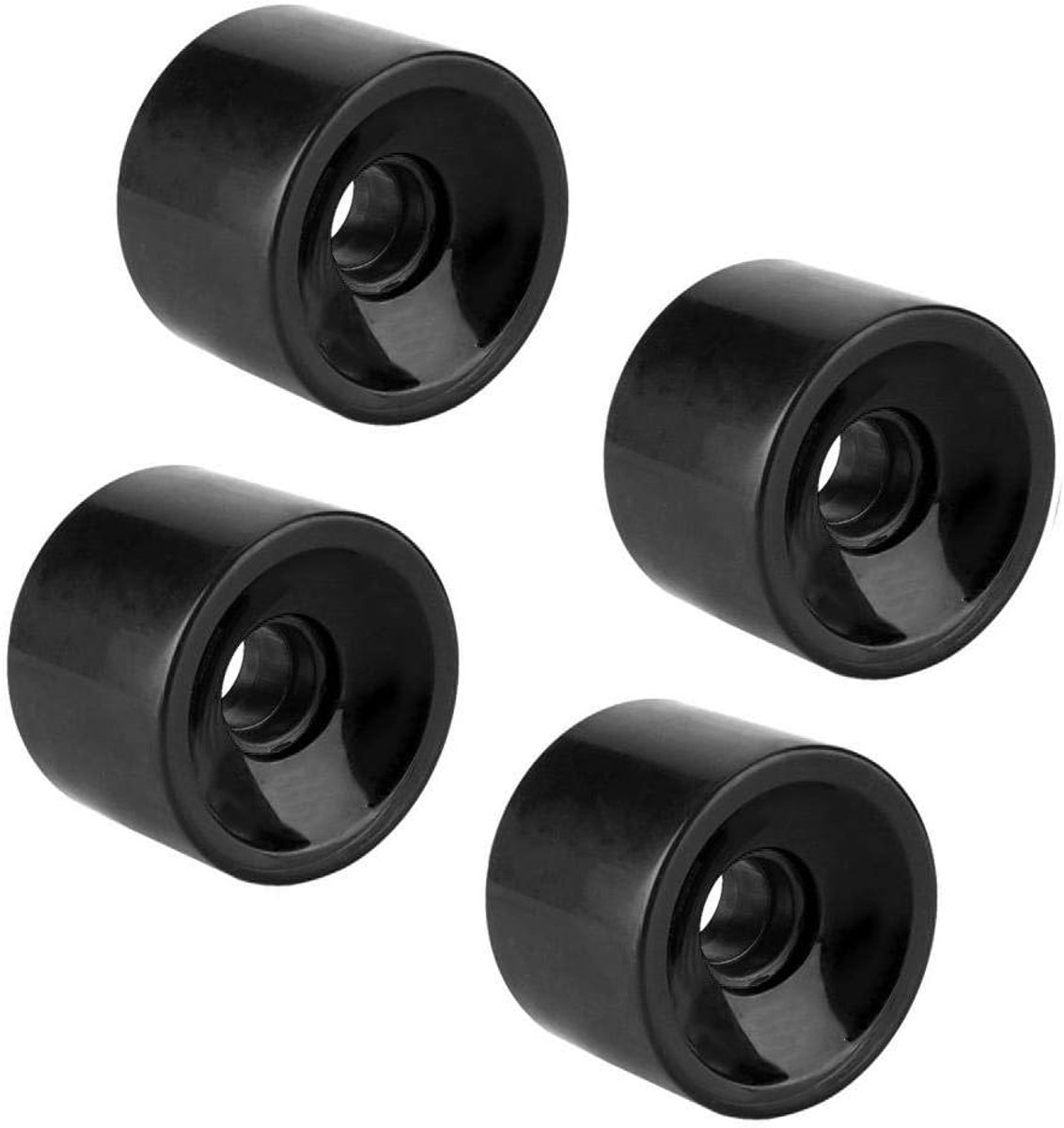 longboard wielen skateboard onderdelen cruisen en rijden hoge veerkracht pu 70x51 mm zwart