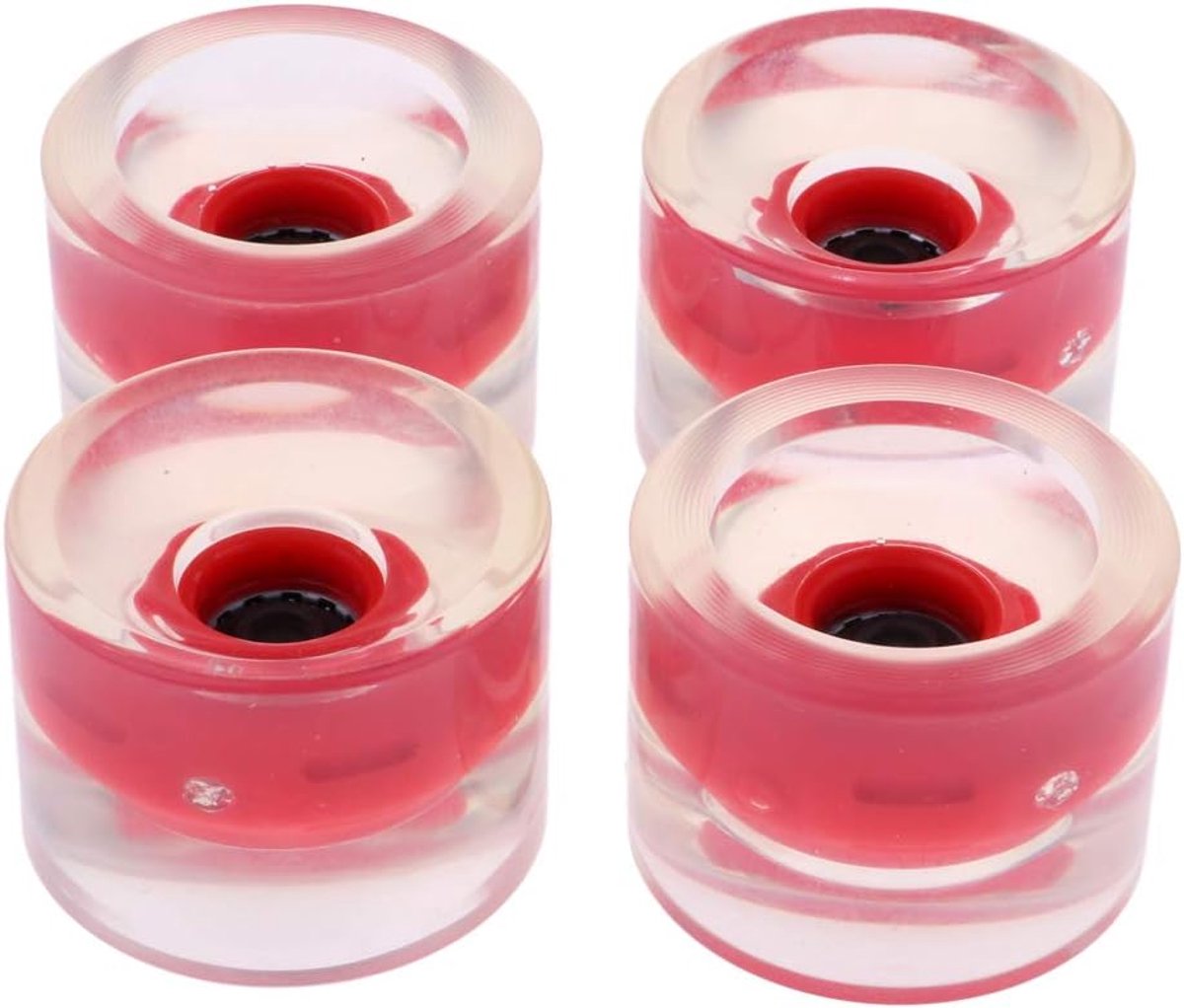 longboard wielen skateboard onderdelen nachtelijk rijden oplichtend pu materiaal 70mm diameter rood