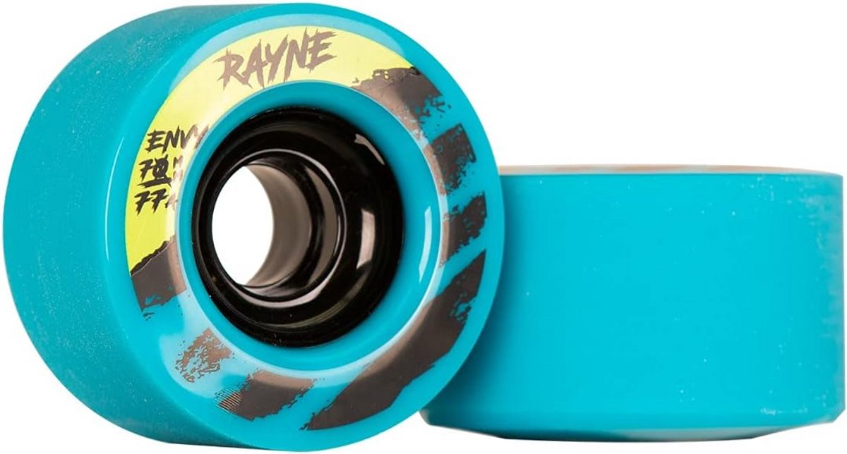 Longboard Wielen - Skateboard Onderdelen - Soepel Rijden - Afgeronde Lippen - 70mm 77A/80A - Turquoise Skateonderdeel kopen online
