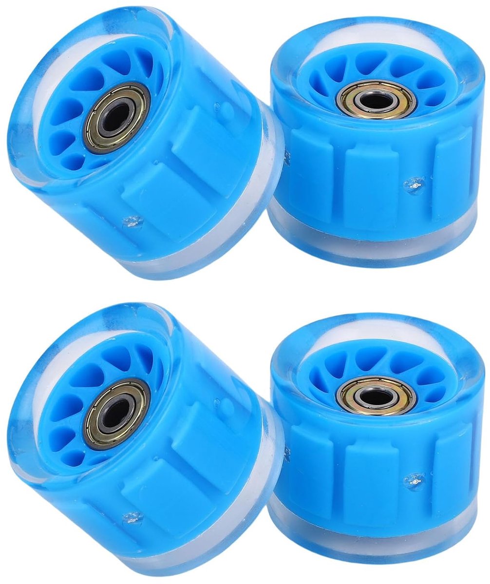 Longboard Wielen - Skateboard Onderdelen - Straat Cruisen - Magnetische Kern Wrijving - 55mm Diameter - Blauw Skateonderdeel kopen online