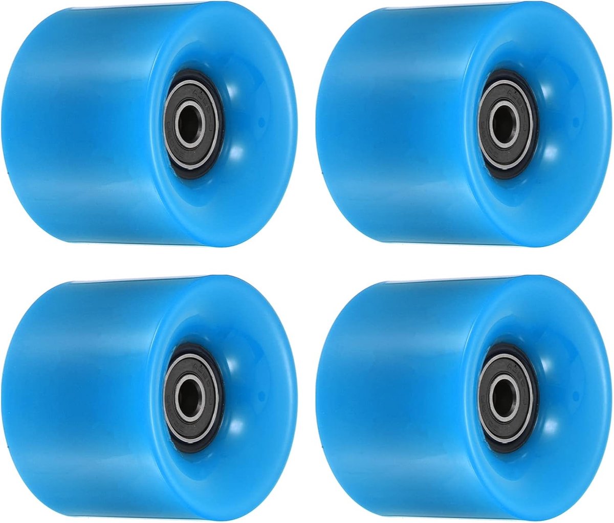 longboard wielen skateboard onderdelen straat cruisen met lagers 60 mm zwart blauw