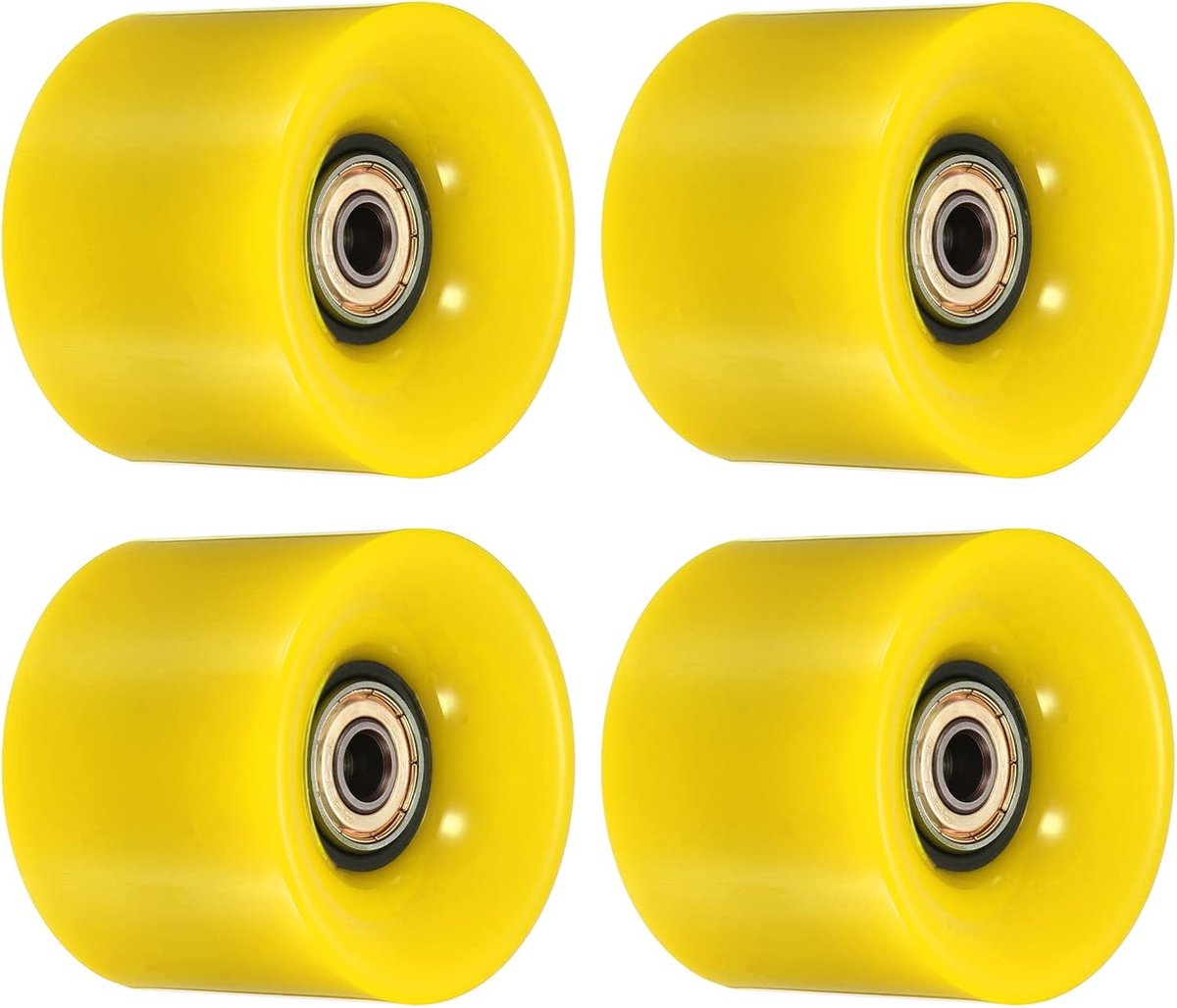 longboard wielen skateboard onderdelen straat cruisen met lagers abec 11 60mm 80a goud geel