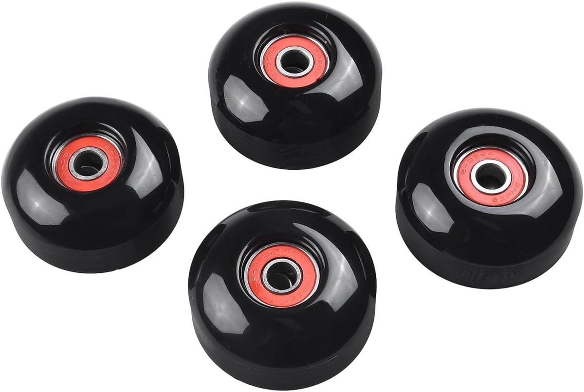 longboard wielen skateboard onderdelen straat cruisen zacht pu materiaal 52x32mm zwart