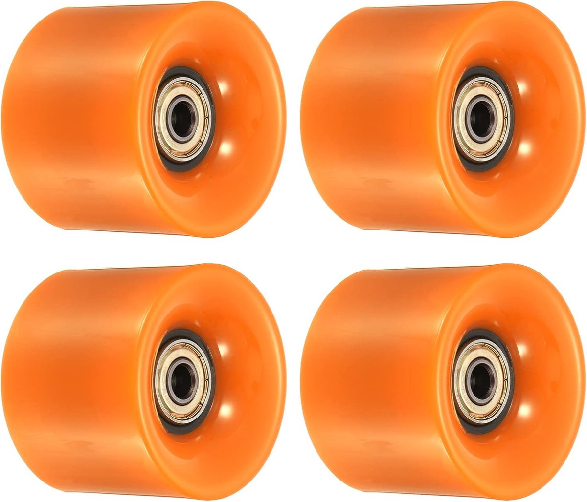 longboard wielen skateboard onderdelen straat skaten met lagers abec 11 60mm oranje goud