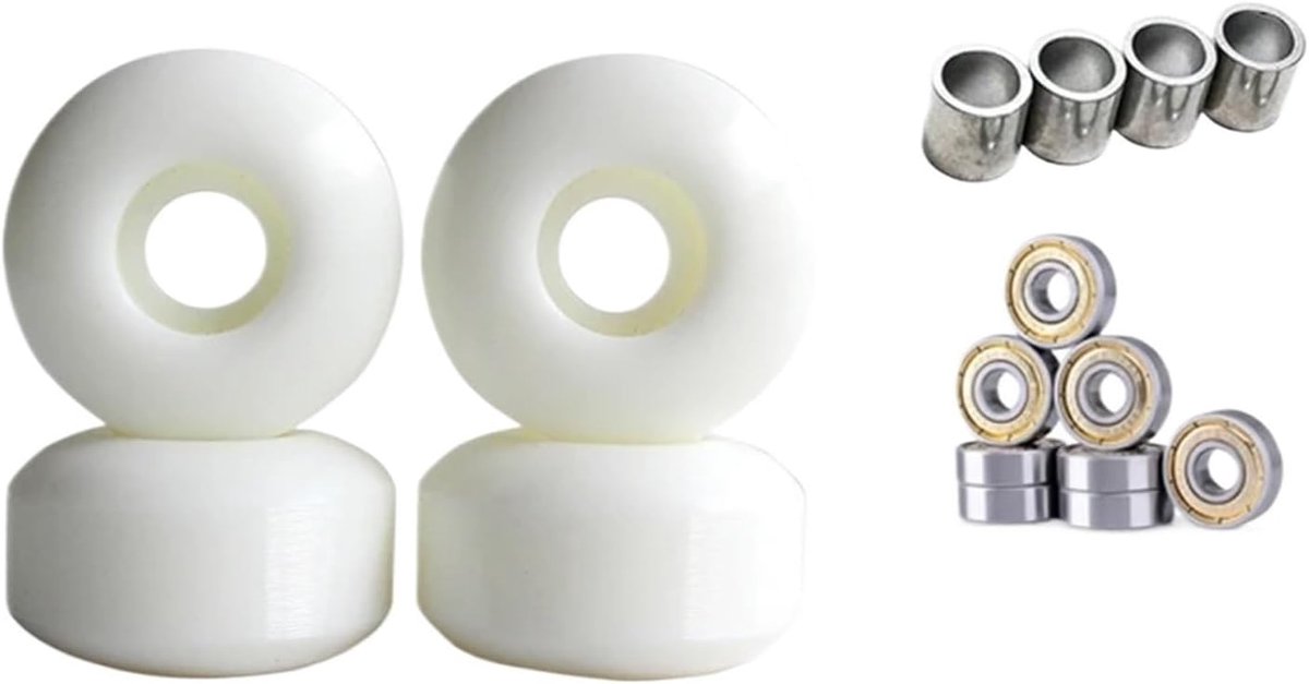 longboard wielen skateboard onderdelen straat skaten soepele rolprestaties 52mm 92a wit