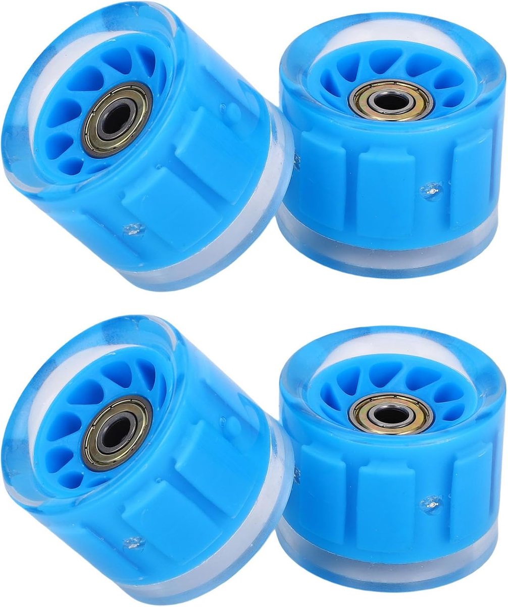 Longboard Wielen - Skateboard Onderdelen - Straatcruises Lange Ritten - Magnetische Kern - 55x45 mm - Blauw Skateonderdeel kopen online