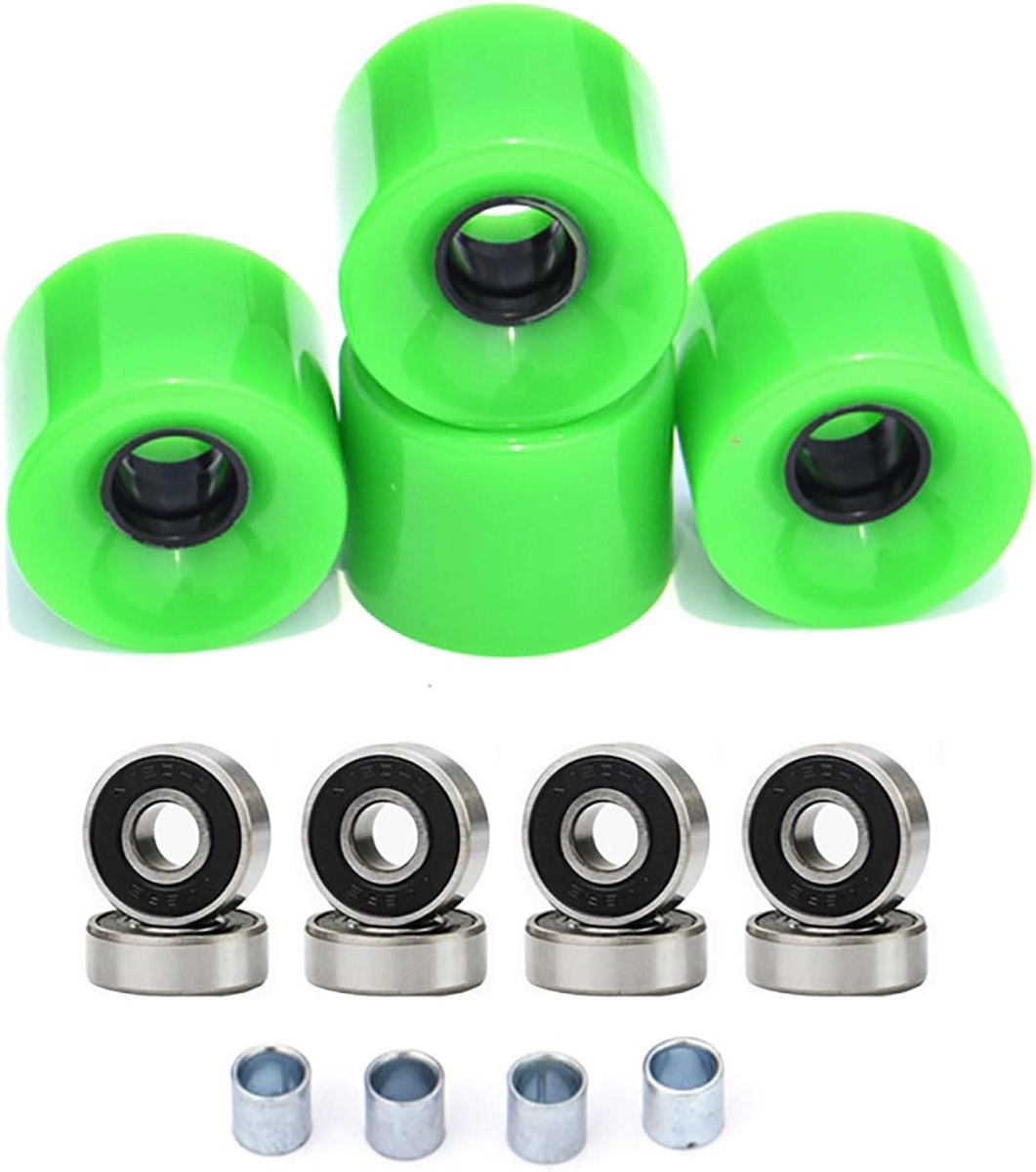 Longboard Wielen - Skateboard Vervanging - Straat Skaten - Soepele Rit - 60x45mm - F Skateonderdeel kopen online