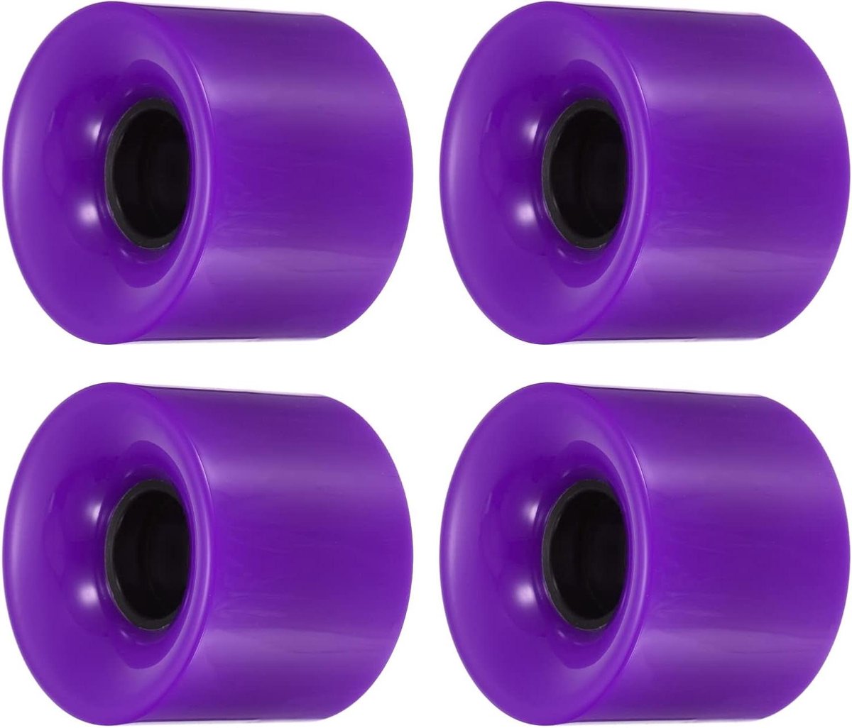 Longboard Wielen - Skateboard Wiel - Skateboarden - Straat Wielen - 60mm 78A - Paars Skateonderdeel kopen online