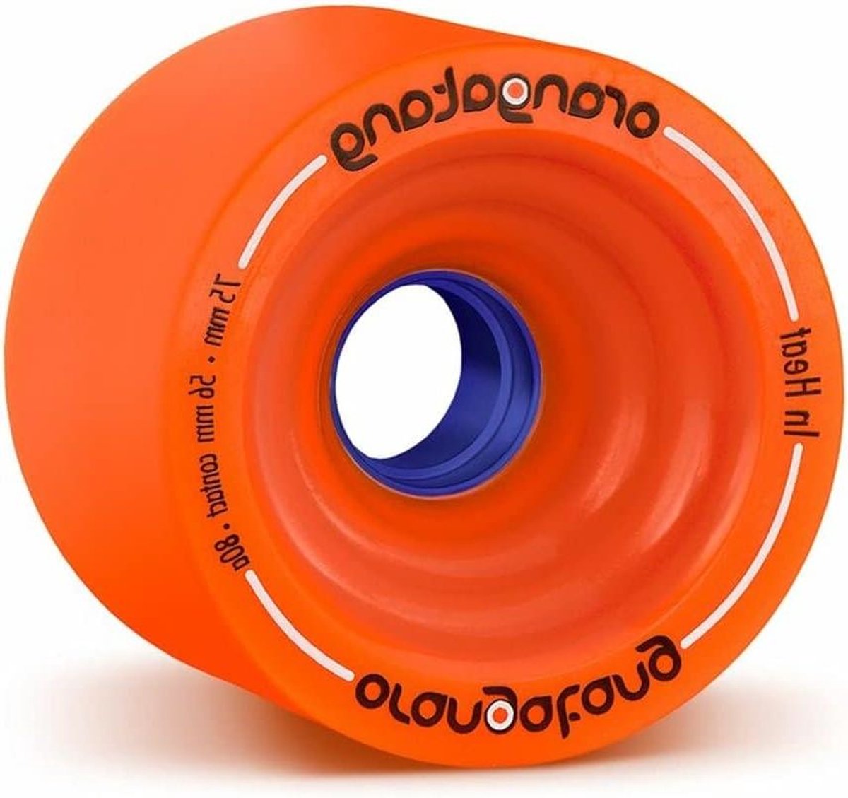 Longboard Wielen - Skateboard Wielen Set - Soepel Rijden - Hoge Slijtvastheid - 75 mm - Oranje Skateonderdeel kopen online