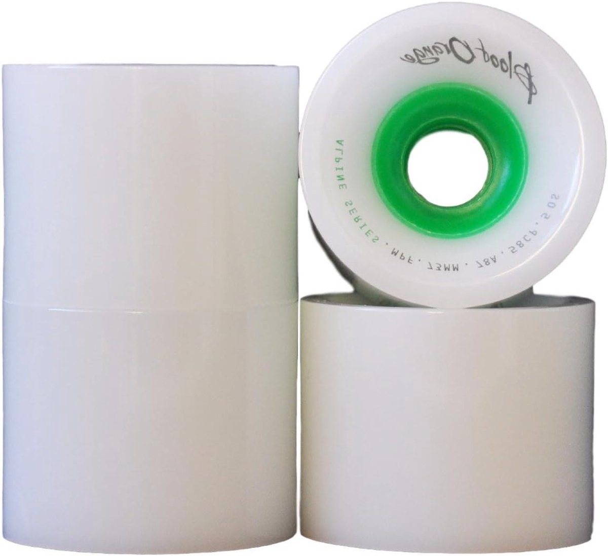 longboard wielen skateboard wielen soepel cruisen alpine series 73mm 78a groen