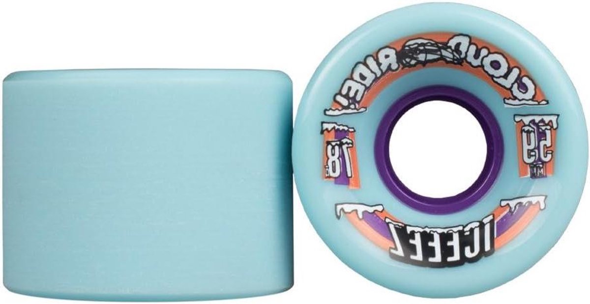 Longboard Wielen - Slide Wielen Freeride - Soepel Glijden - Ultra Gladde Formule - 59mm 78A - Lichtblauw Skateonderdeel kopen online