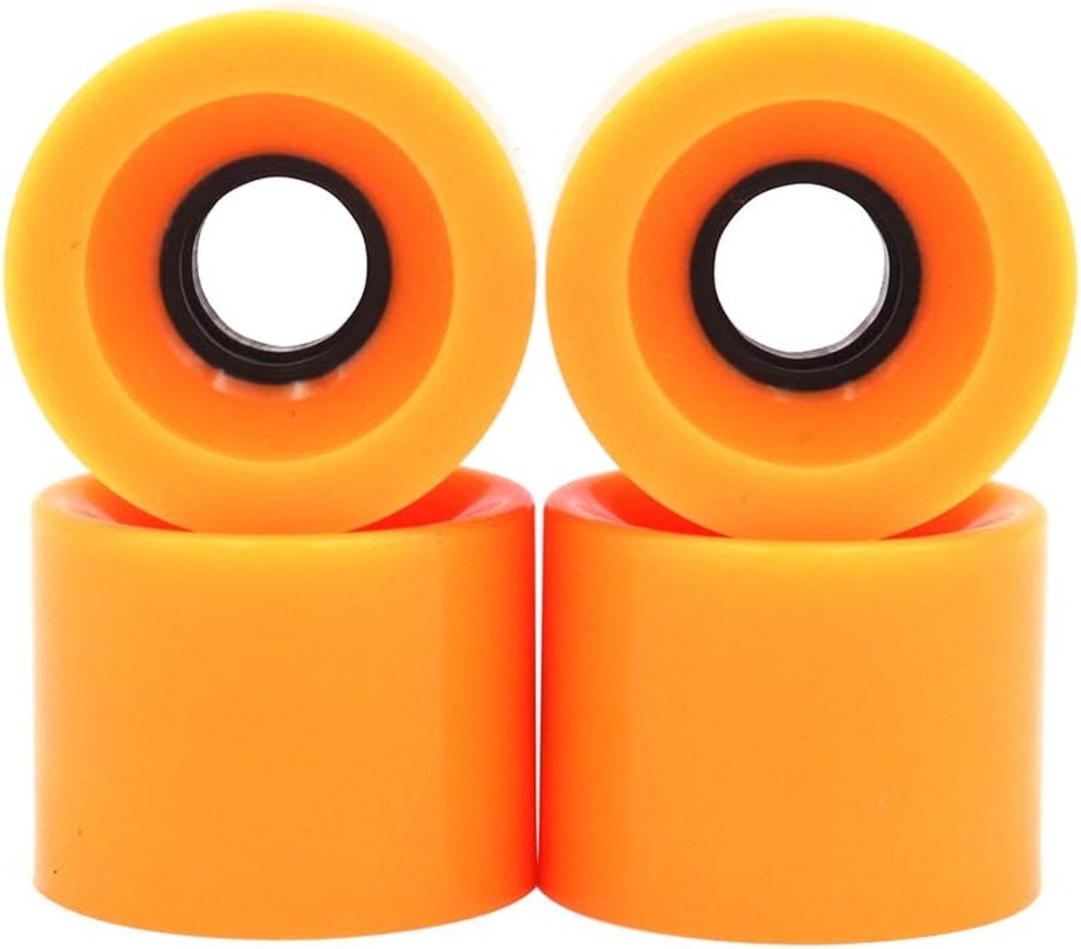 longboard wielen vervangende wielen skateboarden duurzaam polyurethaan 60 x 45 mm oranje