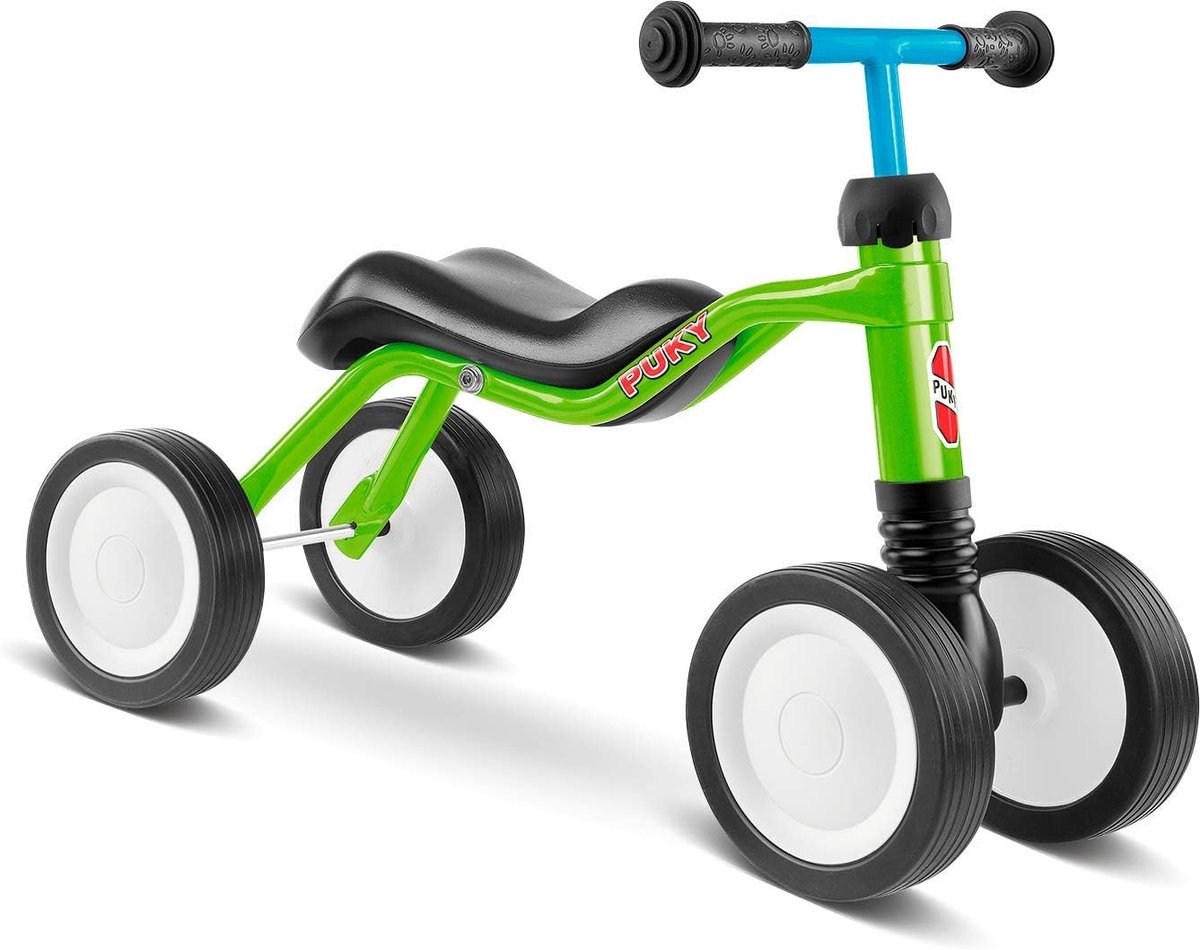 Loopfiets - Beweegfiets - Buiten spelen - Pendelende vooras - 80-95 cm lichaamslengte - Kiwi groen Loopfiets kopen online