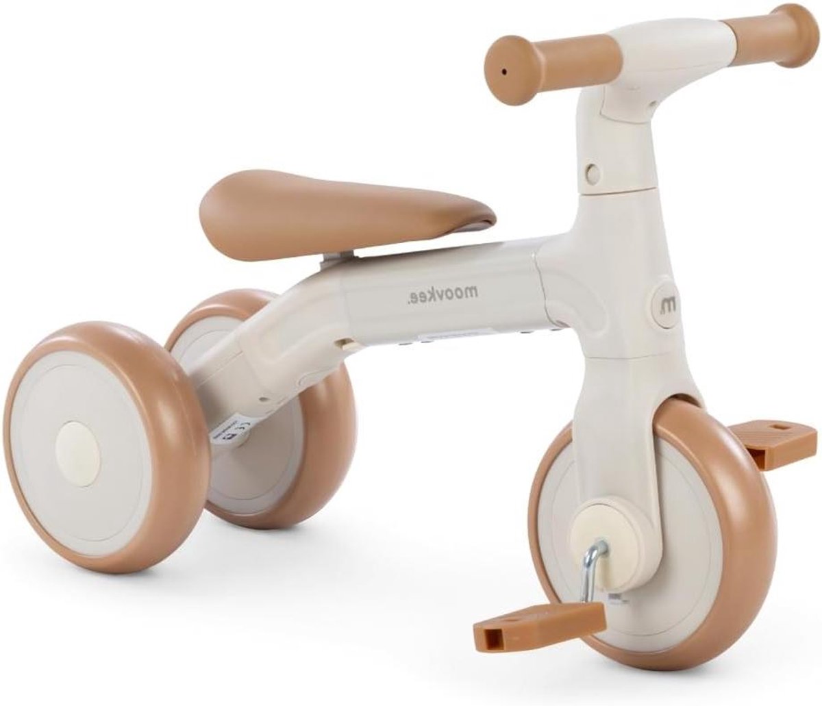 Loopfiets Driewieler - Kinderfiets Peuter - Motoriek Ontwikkelen - 3-in-1 Groeit Mee - 19 x 22 x 39 cm - Zandkleur Driewieler kopen online