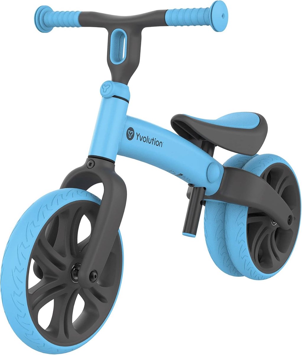 Loopfiets Junior - Balansfiets Kind - Motoriek Ontwikkelen - Zit/Stuur Verstelbaar - Max 20 KG - Blauw Loopfiets kopen online