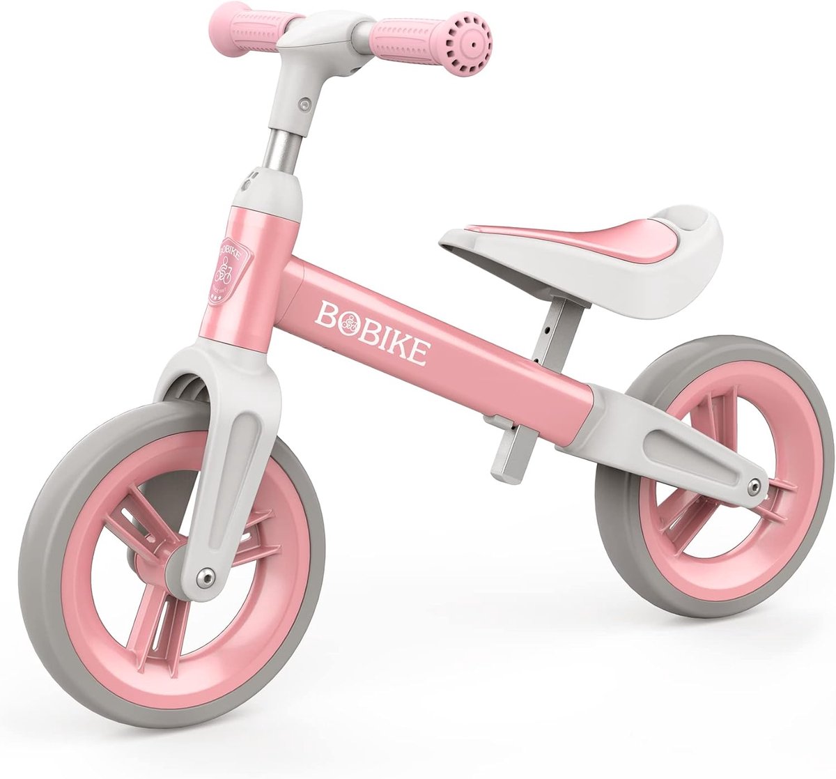 Loopfiets Kinderen - Balansfiets Peuters - Leren Fietsen - Verstelbaar Stuur Zadel - Tot 25 kg - Roze Loopfiets kopen online