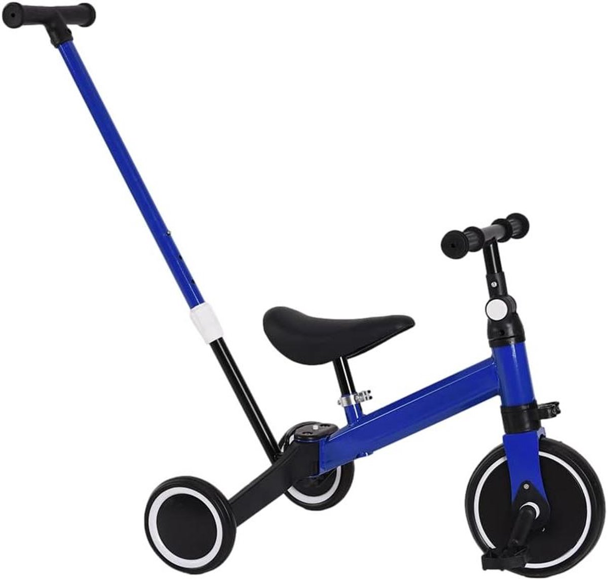 Loopfiets Kinderen - Eerste Fiets - Evenwicht Oefenen - 3-in-1 Groei Model - 42 x 60 x 49 cm - Blauw Loopfiets kopen online