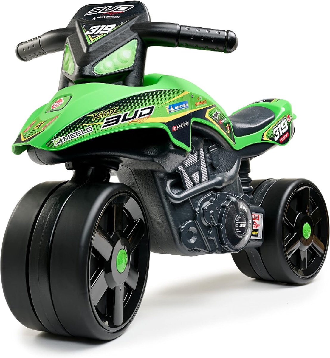 Loopfiets - Kinderscooter - Motoriek Ontwikkelen - 40% Gerecycled Plastic - 75 cm - Groen Loopfiets kopen online