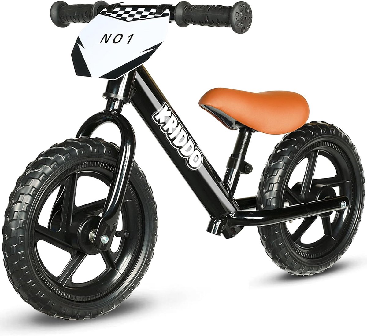 Loopfiets Peuters - Eerste Fiets - Leren Balanceren - Aanpasbaar Bord - 12 Inch - Zwart Loopfiets kopen online