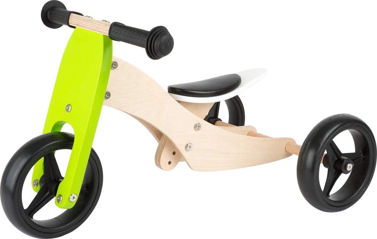Loopfiets Trike - Houten Speelgoed - Leren Fietsen - 2-in-1 Ontwerp - 64 x 41 x 37 cm - Meerkleurig Driewieler kopen online