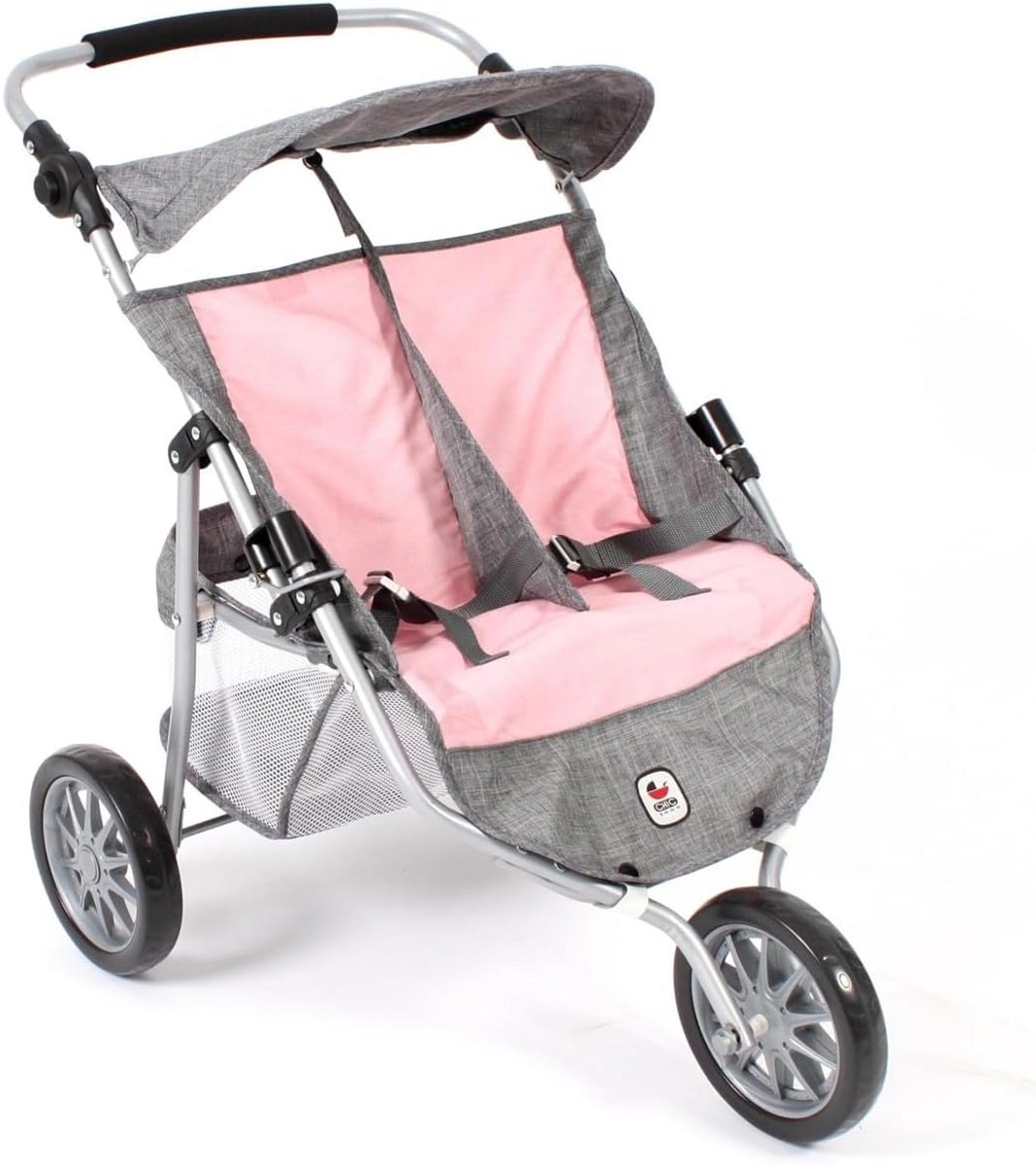 luxe dubbele joggingwagen voor tweeling gemakkelijk vervoer