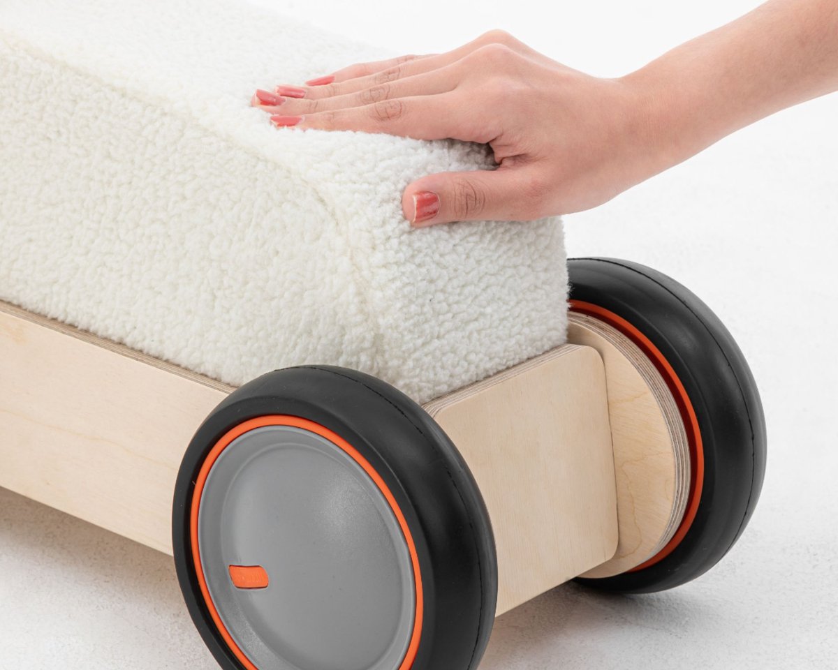 Mamatoyz Houten Loopwagen Leren Lopen Model Koe met Opbergruimte voor Speelgoed Loopauto kopen online
