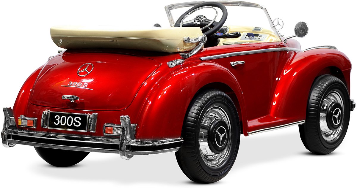 mercedes 300s 12v kinderauto metallic rood
