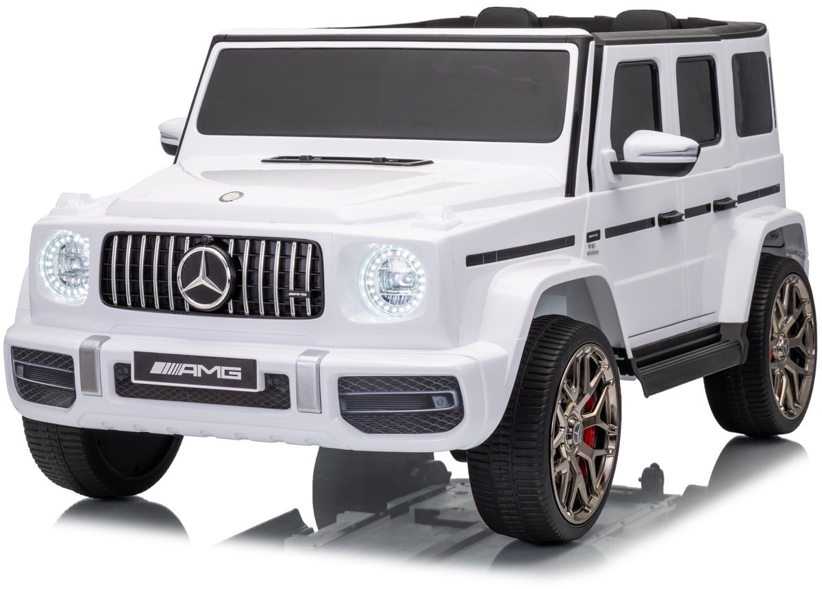 Mercedes G63 12V 2-persoons kinderauto Wit Speelgoedaccuvoertuig kopen online