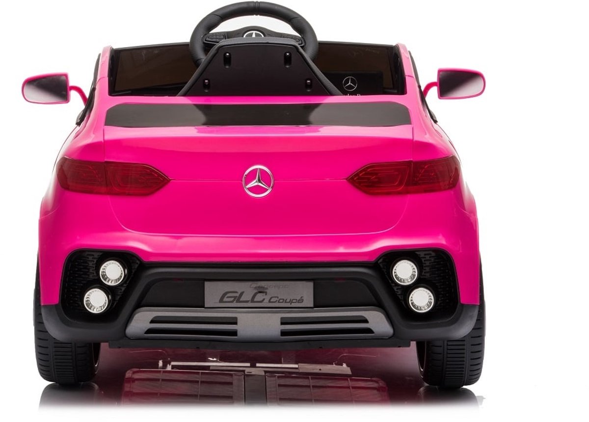 mercedes glc63 coupe amg 12v kinderauto roze