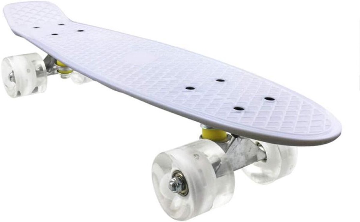 Mini Cruiser Skateboard - Fish Board - Buiten Sporten - Anti-slip Deck - 55 x 14 cm - Print Skateonderdeel kopen online