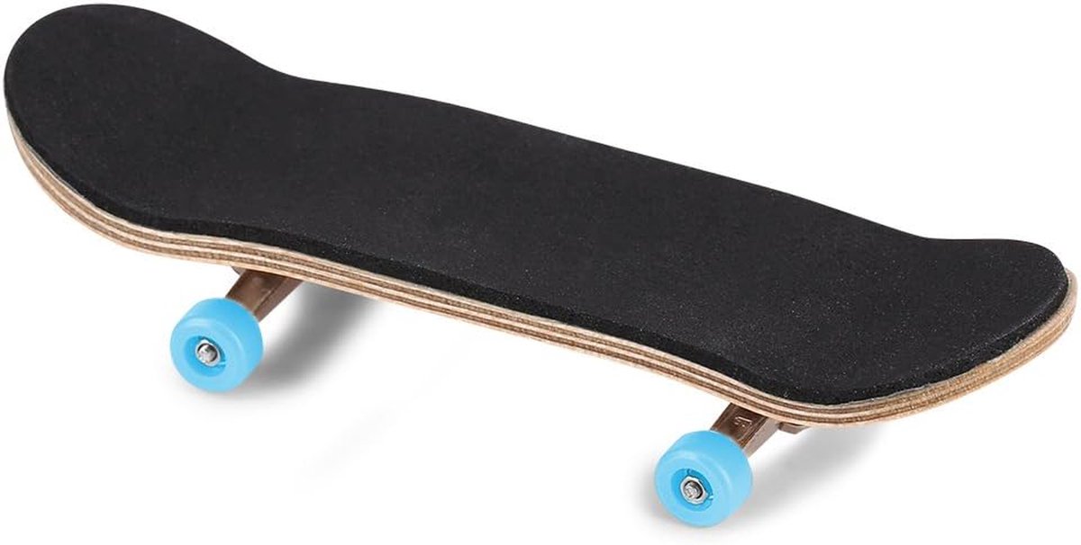 Mini Skateboard - Vingerboard Speelgoed - Vaardigheid Oefenen - Echt Hout - 96 x 28 mm - Lichtblauw Skateonderdeel kopen online