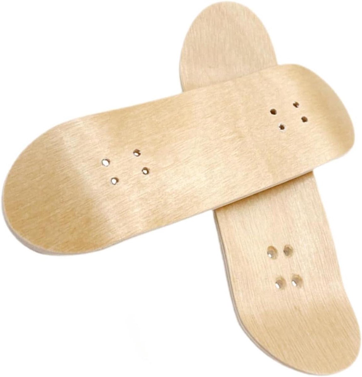 Mini Skateboards - Vinger Speelgoed - Hobby Creatie - Massief Houten Dek - 10 x 3.2 cm - Lichtbruin Skateonderdeel kopen online