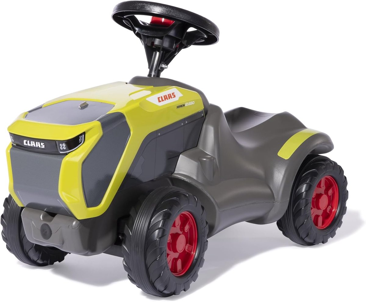 mini tractor speelvoertuig buiten spelen stille banden 61 x 30 x 41 cm groen grijs