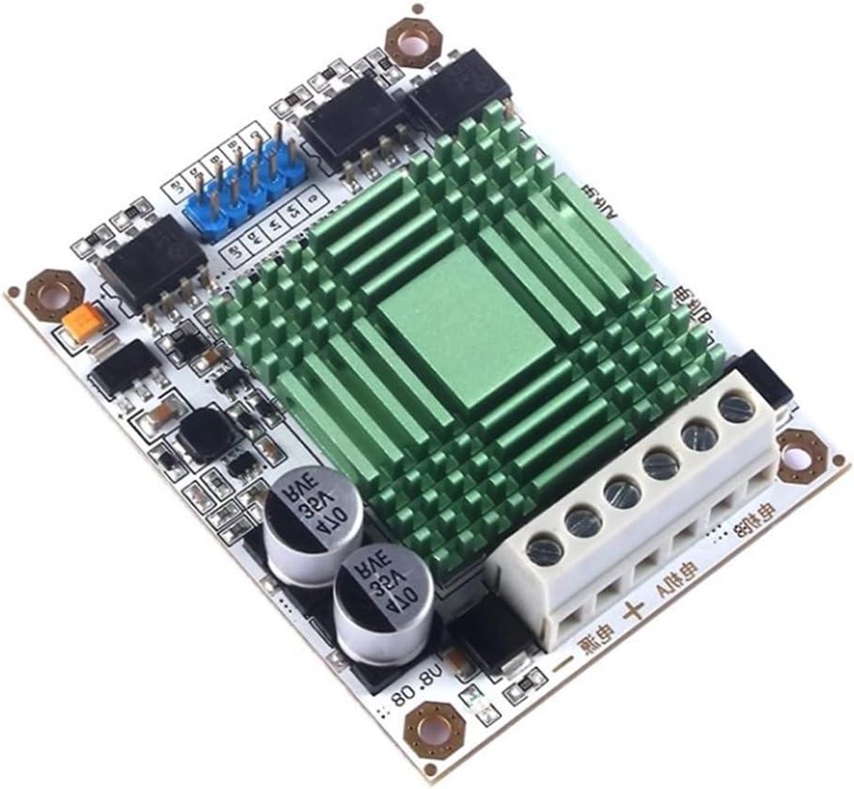 motor driver module h brug controller robotica projecten hoge stroom 60a 12v 30v zwart