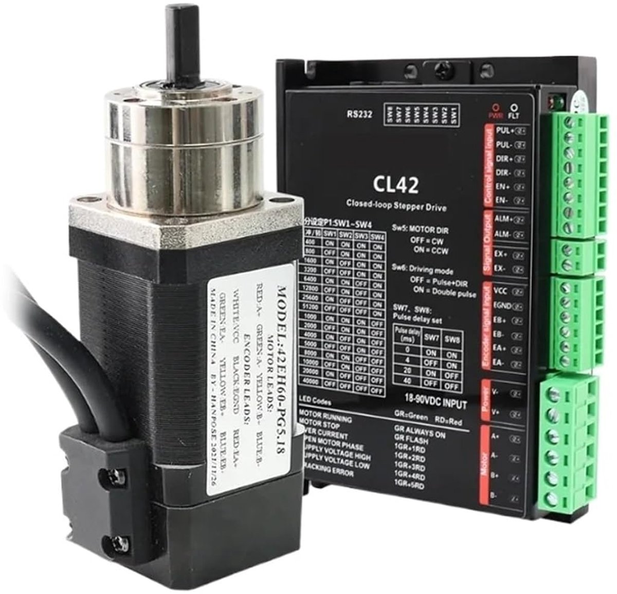 Motor met Vertraging - Gesloten Loopmotor - Precisie Beweging - Geïntegreerde Encoder - 42mm Motor Loopmotor kopen online