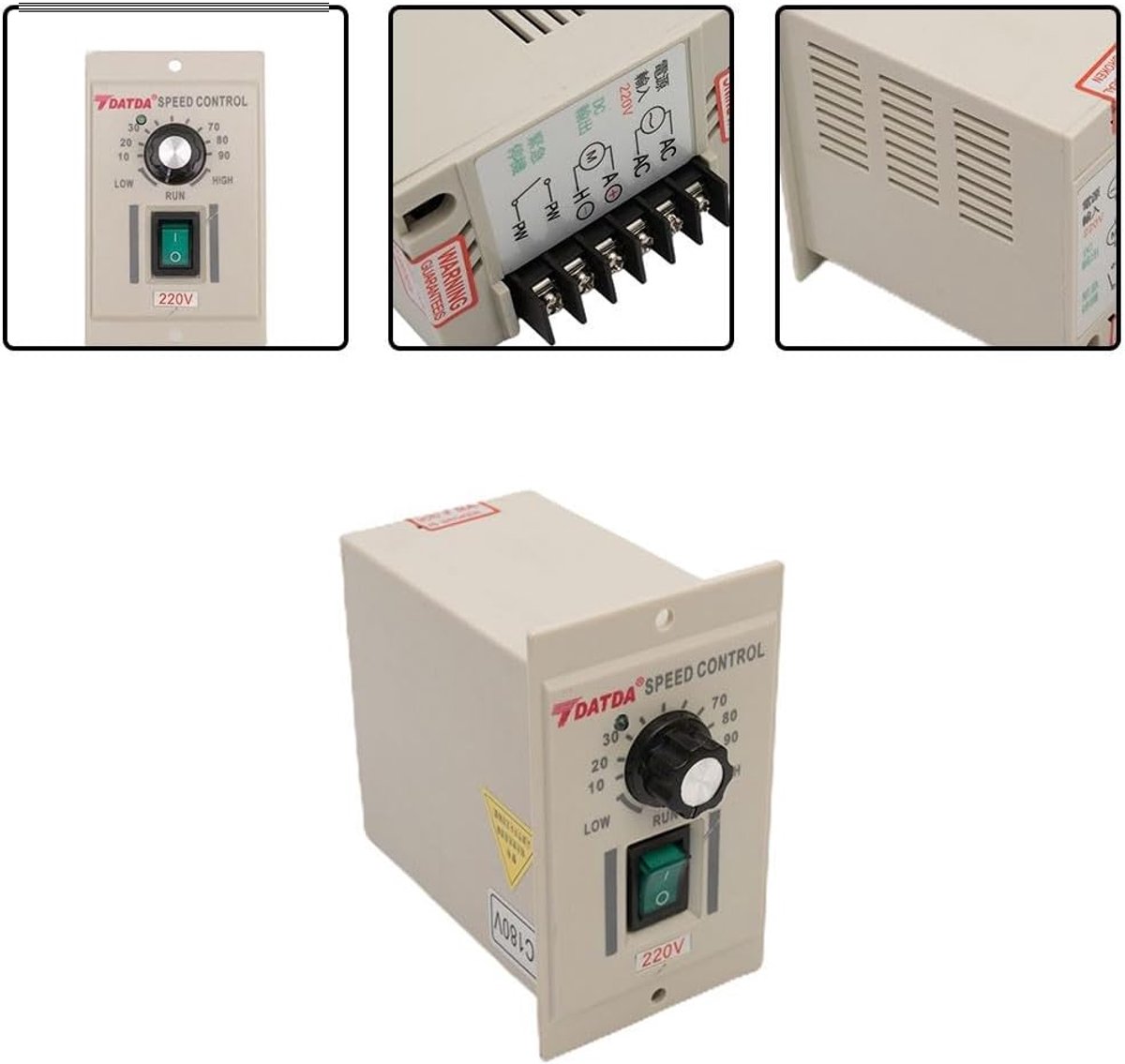 Motor Snelheidregelaar - DC Controller - Toerental Instellen - Soft Start Functie - 12 x 10 x 7 cm - Zwart Loopmotor kopen online