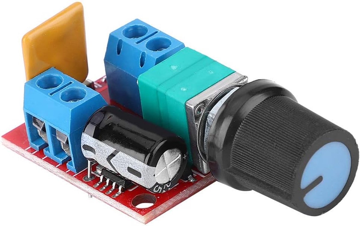 motor snelheidsregelaar dc controller projecten robottek zelfherstellende zekering 3v 35v 5a zwart