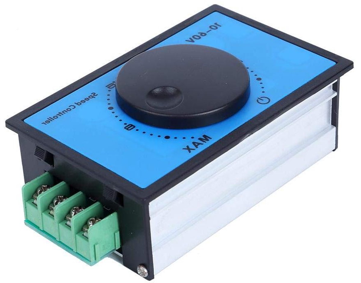 Motortoerentalregelaar - PWM DC Regelaar - Motoren Aansturen - Softstart Functie - 20A 10-60V - Zwart Loopmotor kopen online