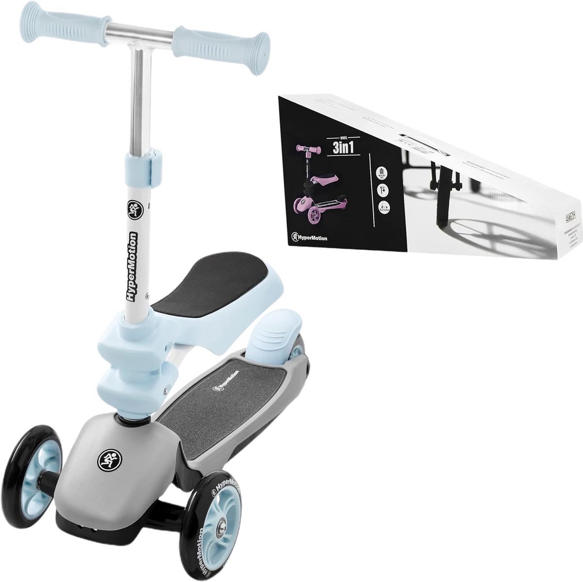 Multifunctionele Kinderstep 3-in-1 met Zitje voor Peuters en Kleuters Driewieler kopen online